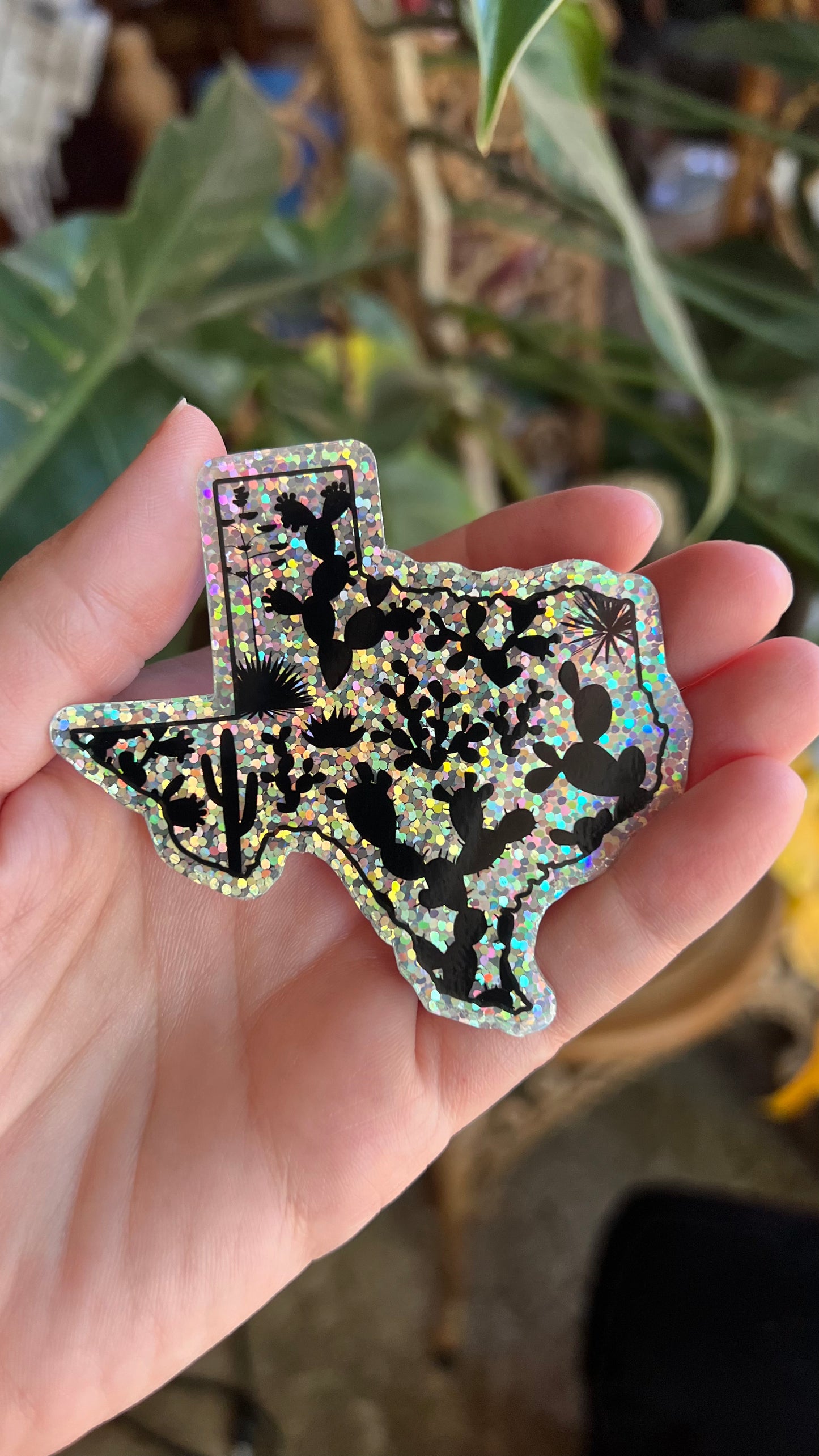 Glitter Texas Sticker